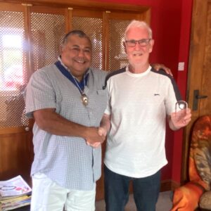Cllr Mba and Malcolm Wiles